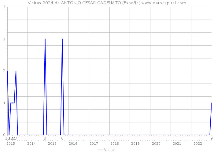 Visitas 2024 de ANTONIO CESAR CADENATO (España) 
