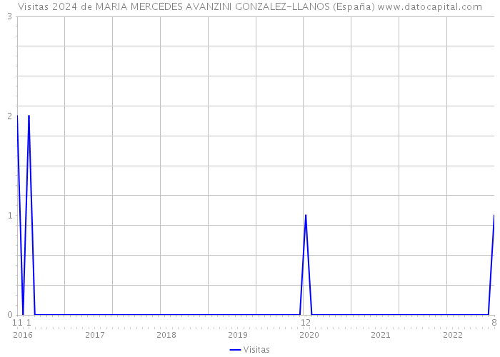 Visitas 2024 de MARIA MERCEDES AVANZINI GONZALEZ-LLANOS (España) 