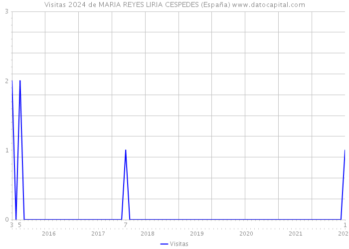 Visitas 2024 de MARIA REYES LIRIA CESPEDES (España) 