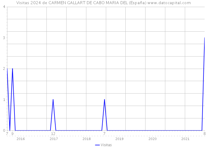Visitas 2024 de CARMEN GALLART DE CABO MARIA DEL (España) 