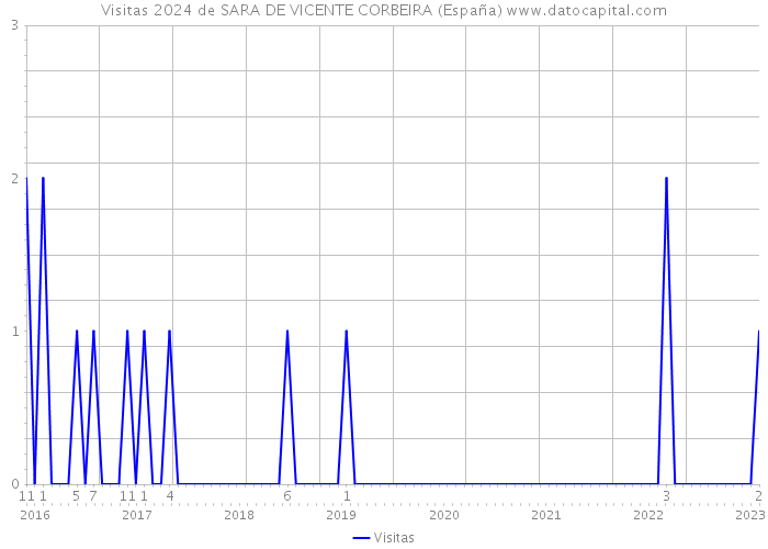 Visitas 2024 de SARA DE VICENTE CORBEIRA (España) 