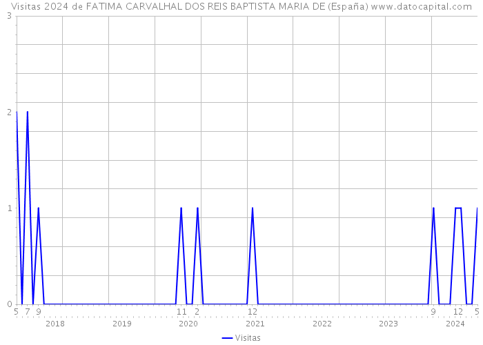 Visitas 2024 de FATIMA CARVALHAL DOS REIS BAPTISTA MARIA DE (España) 
