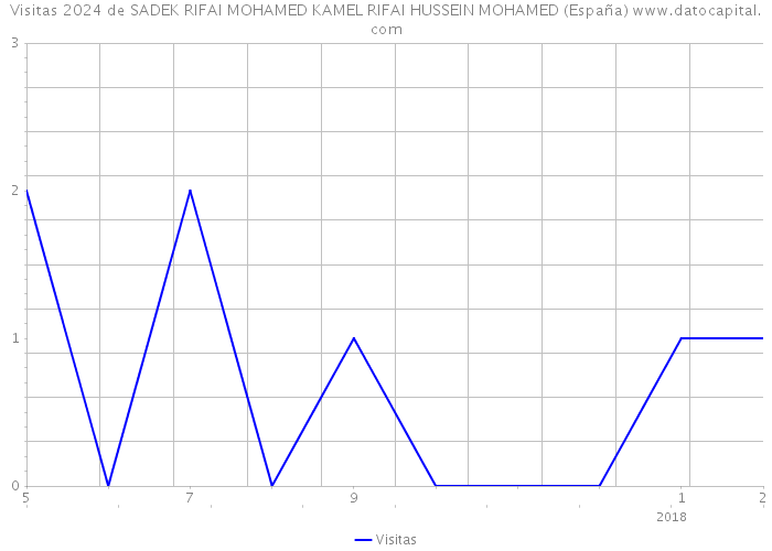 Visitas 2024 de SADEK RIFAI MOHAMED KAMEL RIFAI HUSSEIN MOHAMED (España) 