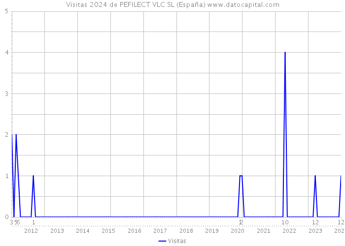 Visitas 2024 de PEFILECT VLC SL (España) 