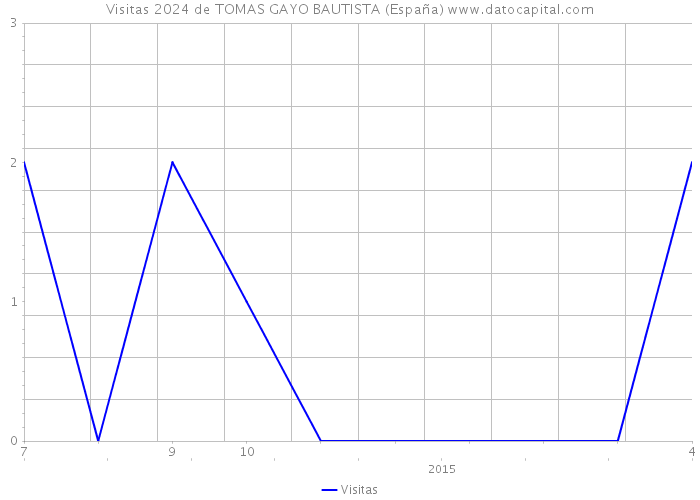 Visitas 2024 de TOMAS GAYO BAUTISTA (España) 