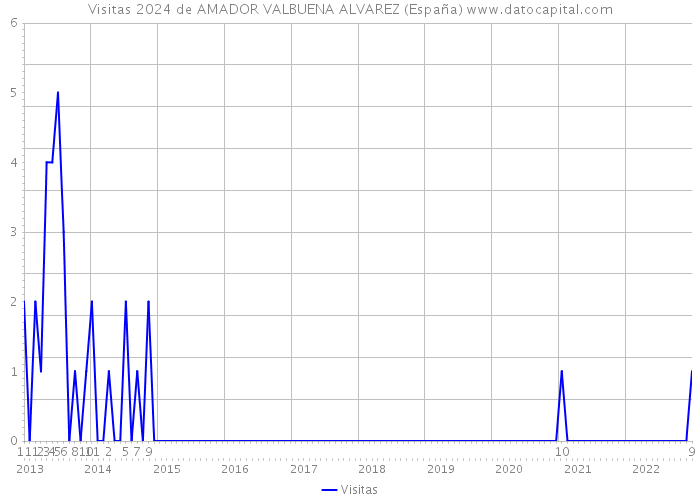 Visitas 2024 de AMADOR VALBUENA ALVAREZ (España) 