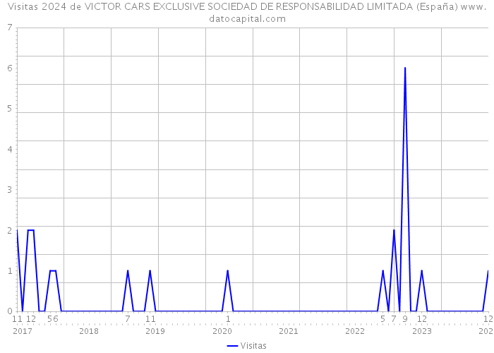 Visitas 2024 de VICTOR CARS EXCLUSIVE SOCIEDAD DE RESPONSABILIDAD LIMITADA (España) 