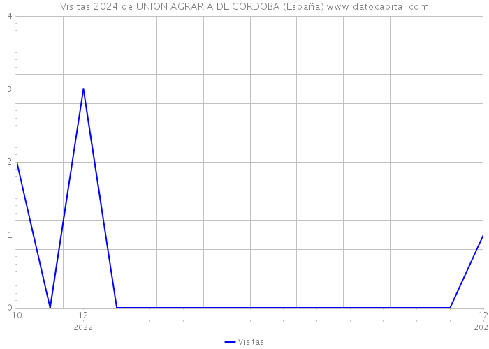 Visitas 2024 de UNION AGRARIA DE CORDOBA (España) 