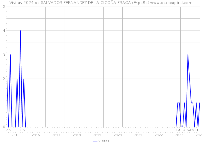Visitas 2024 de SALVADOR FERNANDEZ DE LA CIGOÑA FRAGA (España) 