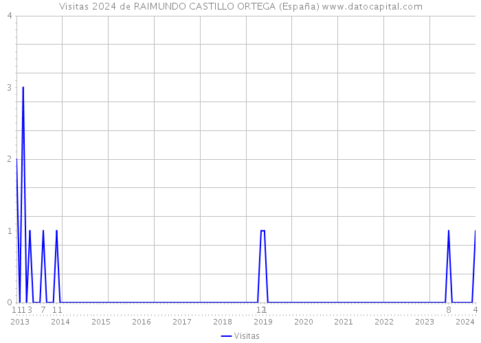 Visitas 2024 de RAIMUNDO CASTILLO ORTEGA (España) 