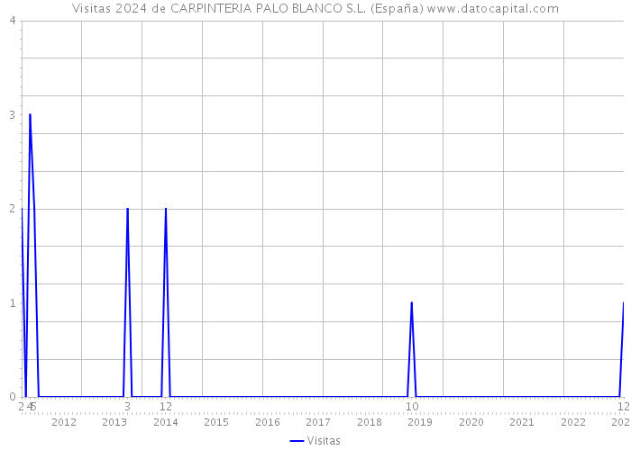 Visitas 2024 de CARPINTERIA PALO BLANCO S.L. (España) 