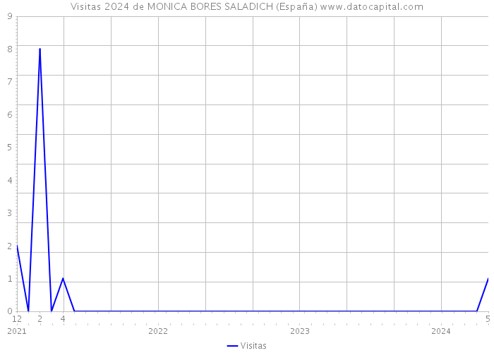 Visitas 2024 de MONICA BORES SALADICH (España) 