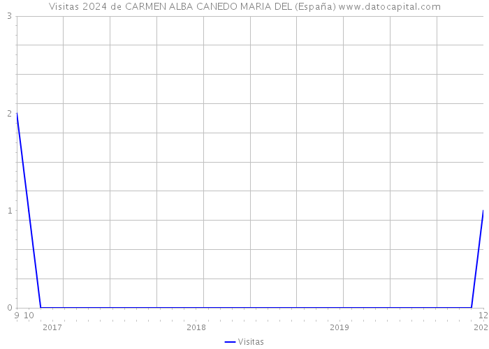 Visitas 2024 de CARMEN ALBA CANEDO MARIA DEL (España) 
