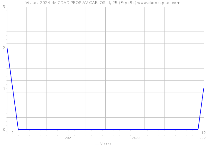 Visitas 2024 de CDAD PROP AV CARLOS III, 25 (España) 
