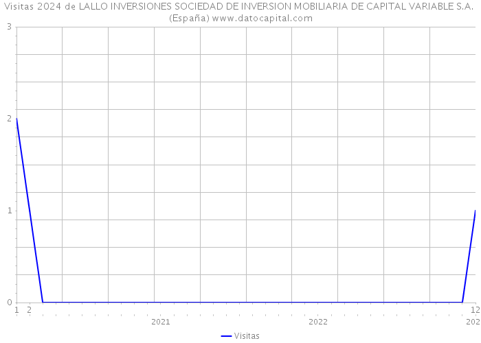 Visitas 2024 de LALLO INVERSIONES SOCIEDAD DE INVERSION MOBILIARIA DE CAPITAL VARIABLE S.A. (España) 