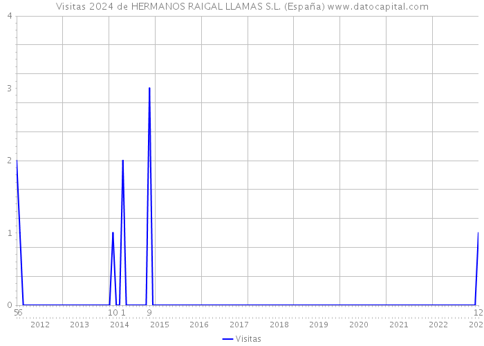 Visitas 2024 de HERMANOS RAIGAL LLAMAS S.L. (España) 