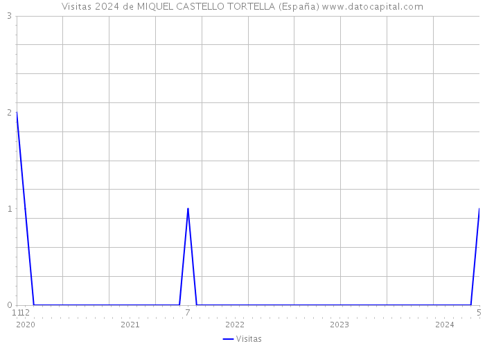 Visitas 2024 de MIQUEL CASTELLO TORTELLA (España) 