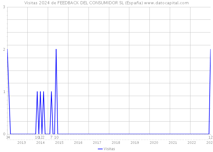 Visitas 2024 de FEEDBACK DEL CONSUMIDOR SL (España) 