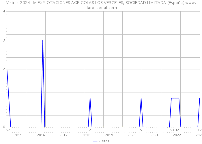 Visitas 2024 de EXPLOTACIONES AGRICOLAS LOS VERGELES, SOCIEDAD LIMITADA (España) 