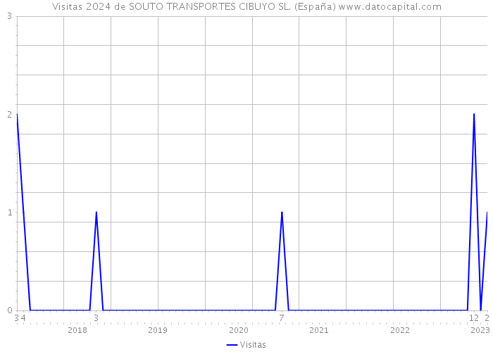 Visitas 2024 de SOUTO TRANSPORTES CIBUYO SL. (España) 