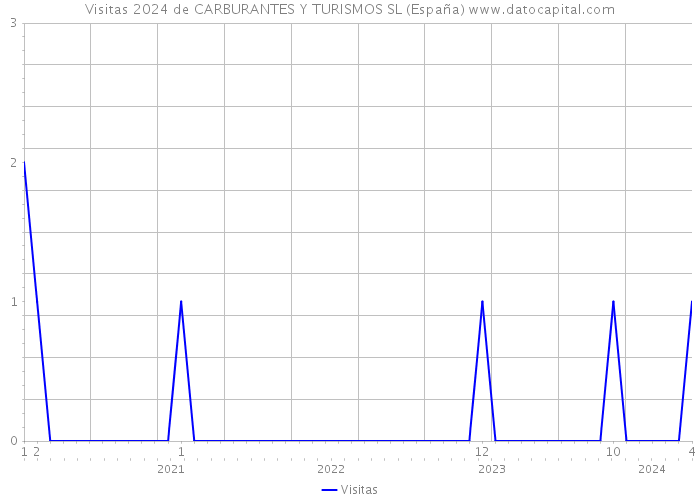 Visitas 2024 de CARBURANTES Y TURISMOS SL (España) 