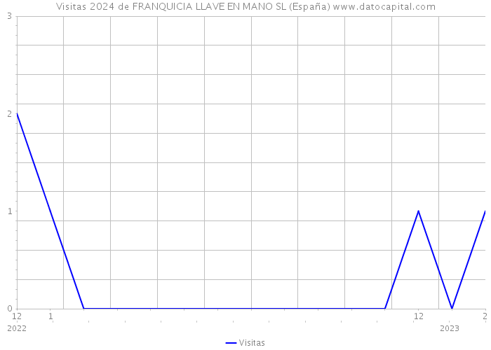 Visitas 2024 de FRANQUICIA LLAVE EN MANO SL (España) 