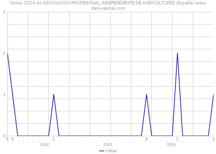 Visitas 2024 de ASOCIACION PROFESIONAL INDEPENDIENTE DE AGRICULTORES (España) 