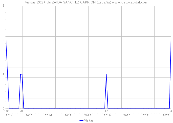 Visitas 2024 de ZAIDA SANCHEZ CARRION (España) 