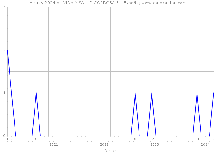 Visitas 2024 de VIDA Y SALUD CORDOBA SL (España) 