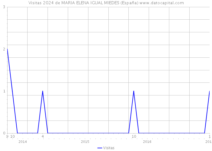 Visitas 2024 de MARIA ELENA IGUAL MIEDES (España) 