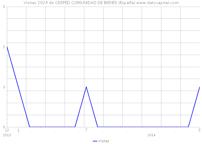 Visitas 2024 de CESPED COMUNIDAD DE BIENES (España) 