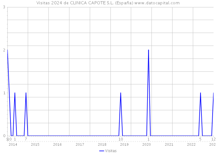 Visitas 2024 de CLINICA CAPOTE S.L. (España) 