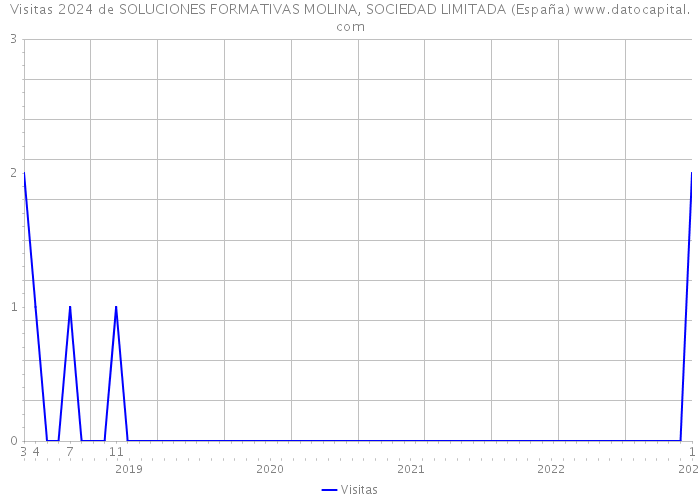 Visitas 2024 de SOLUCIONES FORMATIVAS MOLINA, SOCIEDAD LIMITADA (España) 