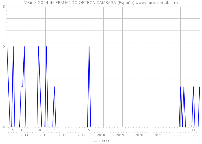 Visitas 2024 de FERNANDO ORTEGA CAMBARA (España) 