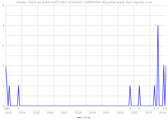 Visitas 2024 de JUAN ANTONIO AGUADO CARMONA (España) 
