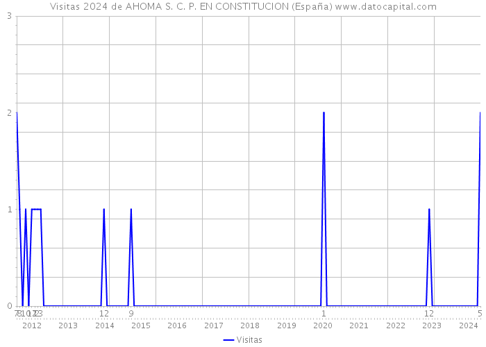 Visitas 2024 de AHOMA S. C. P. EN CONSTITUCION (España) 