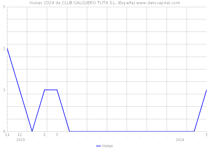 Visitas 2024 de CLUB GALGUERO TUTA S.L. (España) 