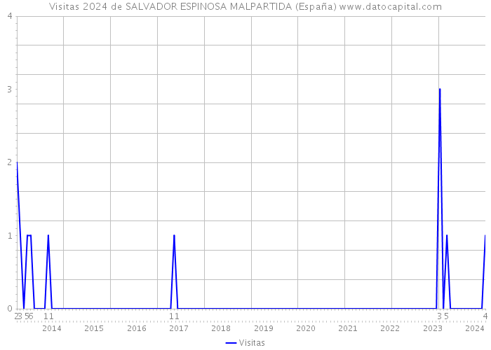 Visitas 2024 de SALVADOR ESPINOSA MALPARTIDA (España) 