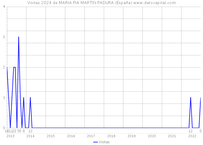 Visitas 2024 de MARIA PIA MARTIN PADURA (España) 