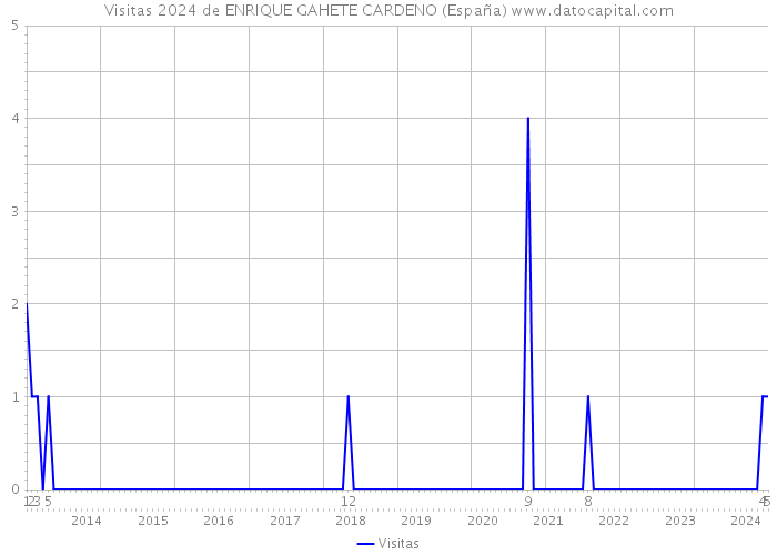 Visitas 2024 de ENRIQUE GAHETE CARDENO (España) 