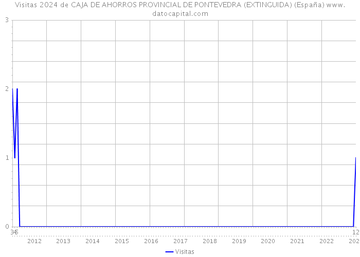 Visitas 2024 de CAJA DE AHORROS PROVINCIAL DE PONTEVEDRA (EXTINGUIDA) (España) 