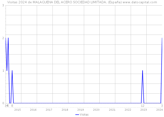 Visitas 2024 de MALAGUENA DEL ACERO SOCIEDAD LIMITADA. (España) 