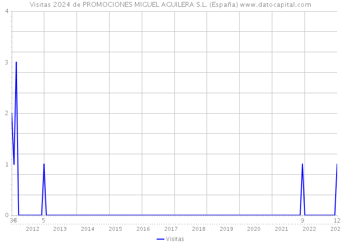 Visitas 2024 de PROMOCIONES MIGUEL AGUILERA S.L. (España) 