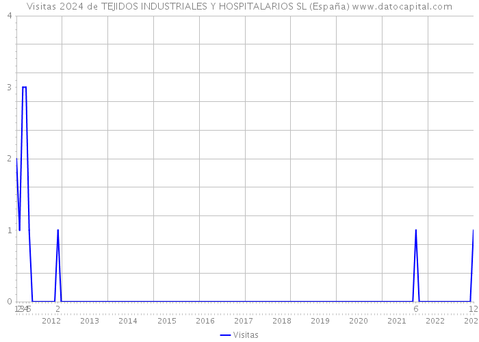 Visitas 2024 de TEJIDOS INDUSTRIALES Y HOSPITALARIOS SL (España) 