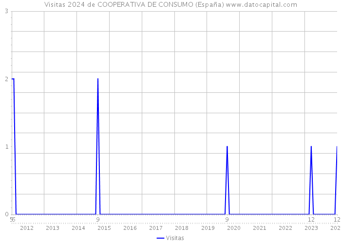 Visitas 2024 de COOPERATIVA DE CONSUMO (España) 