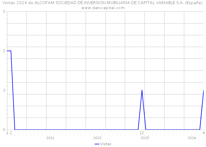 Visitas 2024 de ALCOFAM SOCIEDAD DE INVERSION MOBILIARIA DE CAPITAL VARIABLE S.A. (España) 