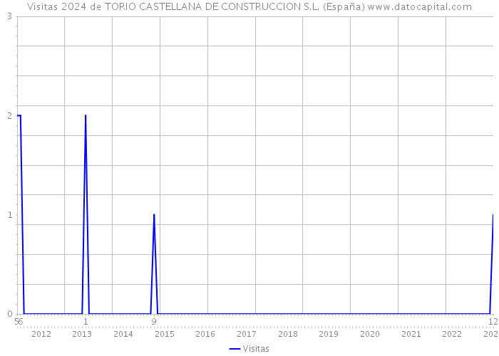 Visitas 2024 de TORIO CASTELLANA DE CONSTRUCCION S.L. (España) 