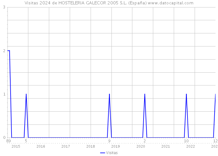 Visitas 2024 de HOSTELERIA GALECOR 2005 S.L. (España) 
