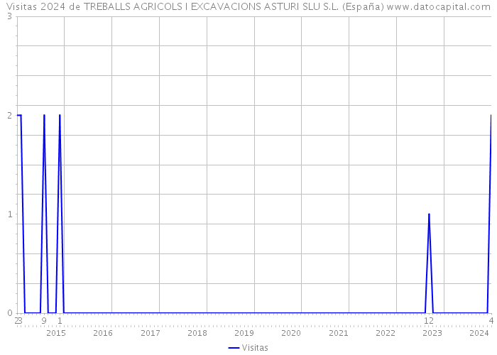 Visitas 2024 de TREBALLS AGRICOLS I EXCAVACIONS ASTURI SLU S.L. (España) 