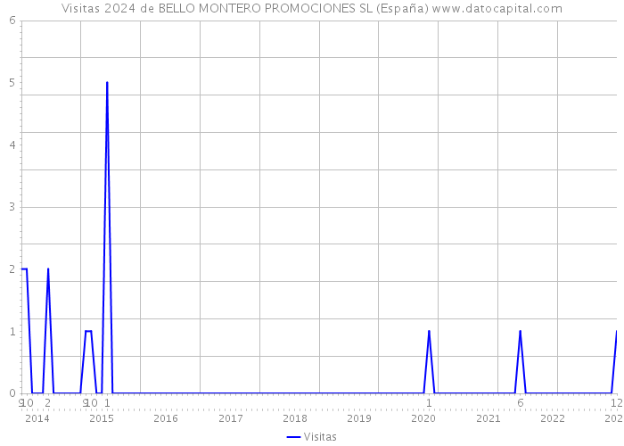 Visitas 2024 de BELLO MONTERO PROMOCIONES SL (España) 